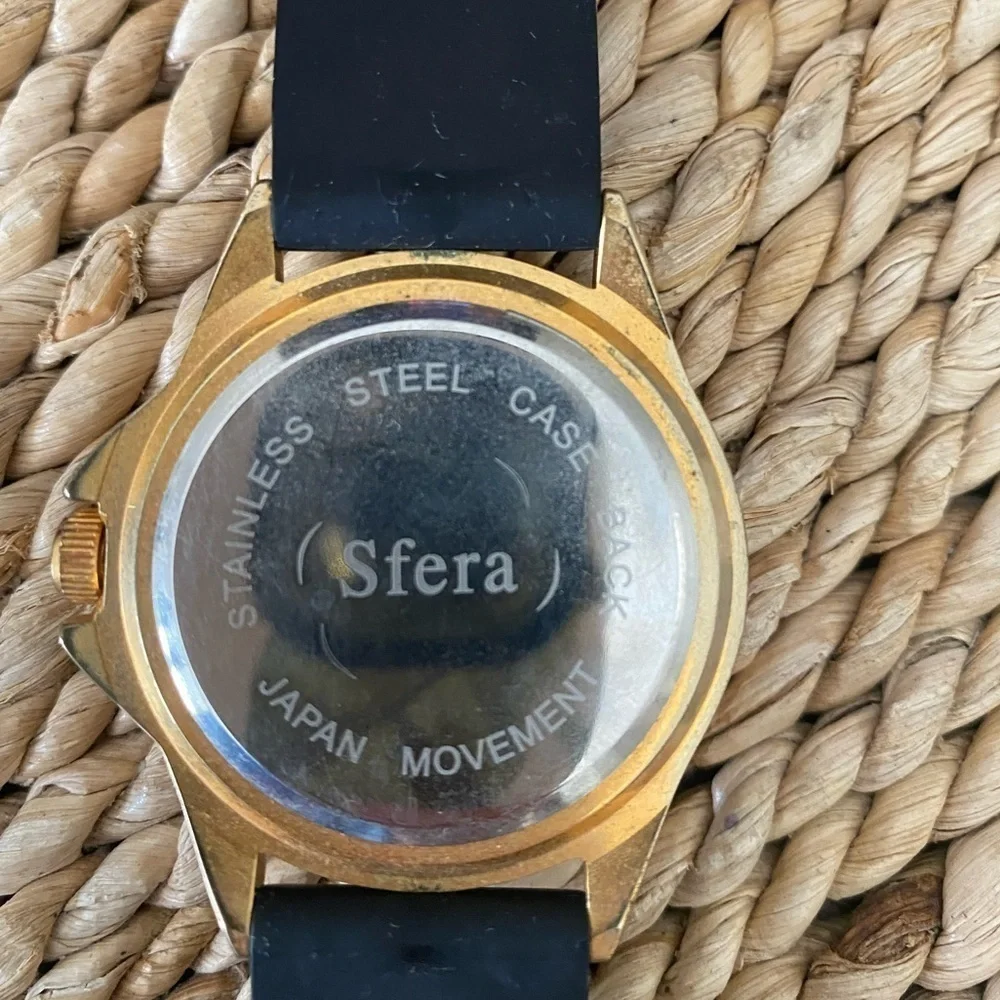 SFera Rosę Gold and Black Watch with 3 dials